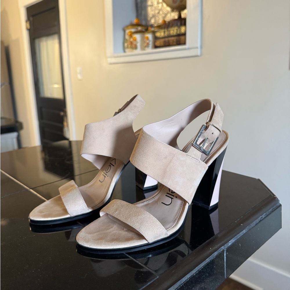 Calvin Klein Carina Heels Women Size 8 - Beige